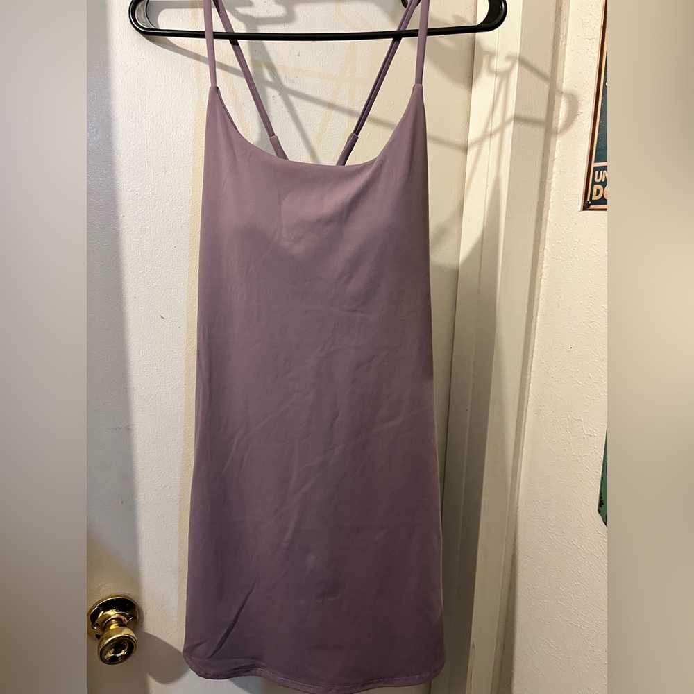 Halara- size XL- pretty lilac Cloudful dress/shorts/pockets. NWT.